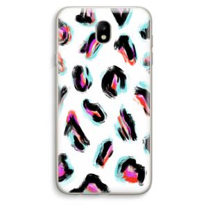 Cheetah color: Samsung Galaxy J7 (2017) Transparant Hoesje