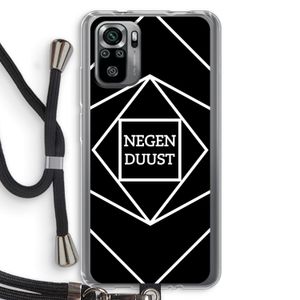 Negenduust geometrisch: Xiaomi Redmi Note 10S Transparant Hoesje met koord