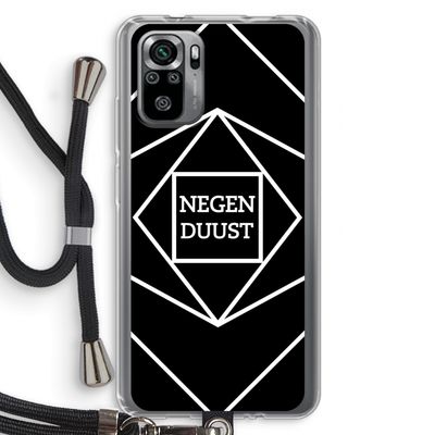 Negenduust geometrisch: Xiaomi Redmi Note 10S Transparant Hoesje met koord