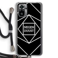 Negenduust geometrisch: Xiaomi Redmi Note 10S Transparant Hoesje met koord