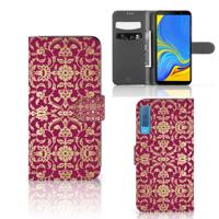 Wallet Case Samsung Galaxy A7 (2018) Barok Pink | Portemonnee hoesje