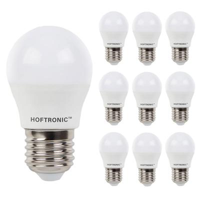 10x E27 LED Lamp - 4,8 Watt 470 lumen - 2700K Warm wit licht - Grote fitting - Vervangt 40 Watt - G45 vorm