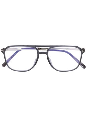 TOM FORD Eyewear lunettes de vue à monture pilote - Gris