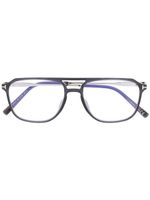 TOM FORD Eyewear lunettes de vue à monture pilote - Gris