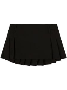 AMBUSH minijupe en laine vierge à design plissé - Noir