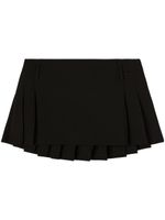 AMBUSH minijupe en laine vierge à design plissé - Noir