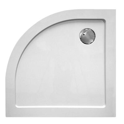 GO by Van Marcke Helion douchebak kunststofcomposiet 90x90x3.5cm kwartrond afvoer D90mm zonder potenstel wit AJSC9090R