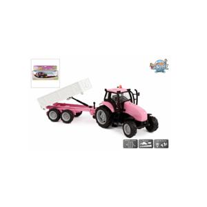 Tractor met aanhanger die cast rose L/G