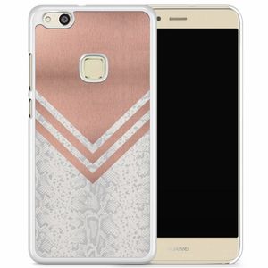 Huawei P10 Lite hoesje - Rose gold snake