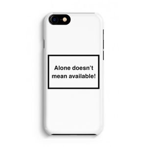 Alone: Volledig Geprint iPhone 7 Hoesje