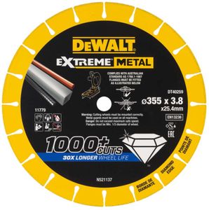 DeWalt Accessoires EXTREME METAL | Doorslijpschijf metaal | 355x(25.4/20)x3.8 mm - DT40259-QZ