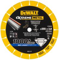 DeWalt Accessoires EXTREME METAL | Doorslijpschijf metaal | 355x(25.4/20)x3.8 mm - DT40259-QZ - DT40259-QZ