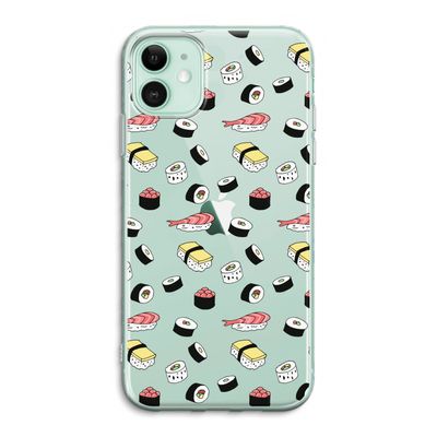 Sushi time: iPhone 11 Transparant Hoesje