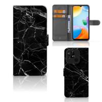 Xiaomi Redmi 10C | Bookcase | Marmer Zwart - Origineel Cadeau Vader