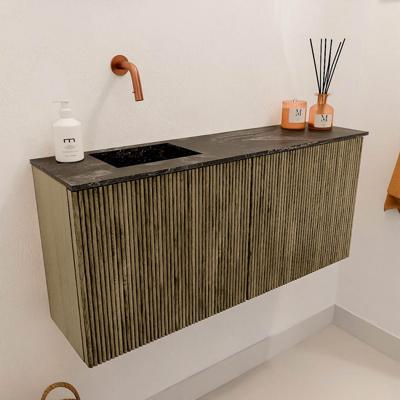 Toiletmeubel Mondiaz Joya Dlux | 90 cm | Meubelkleur Dusk | Faye wastafel Lava Wasbak Links | Zonder kraangat(en)