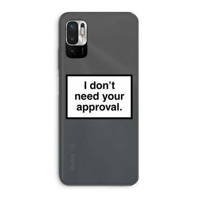 Don't need approval: Xiaomi Redmi Note 10 5G Transparant Hoesje