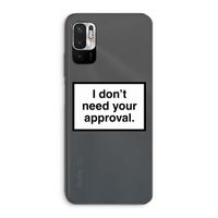 Don't need approval: Xiaomi Redmi Note 10 5G Transparant Hoesje Don't need approval: Xiaomi Redmi Note 10 5G Transparant Hoesje