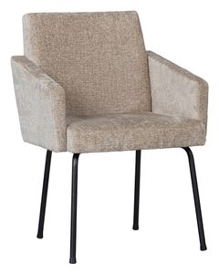 BePureHome Eetkamerstoel 'Mount' Chenille, kleur Naturel