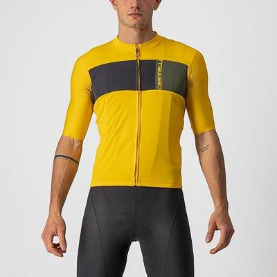 Castelli Prologo 7 fietsshirt korte mouw geel heren