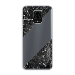 Zwart marmer: Xiaomi Redmi Note 9 Pro Transparant Hoesje