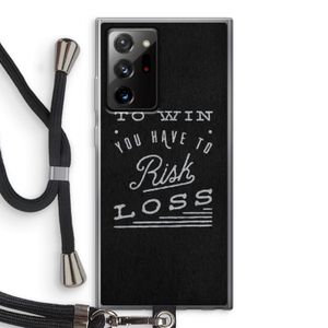 Risk loss: Samsung Galaxy Note 20 Ultra / Note 20 Ultra 5G Transparant Hoesje met koord