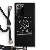 Risk loss: Samsung Galaxy Note 20 Ultra / Note 20 Ultra 5G Transparant Hoesje met koord