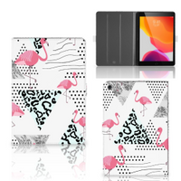 iPad 10.2 2019 | iPad 10.2 2020 | 10.2 2021 Flip Case Flamingo Triangle - thumbnail