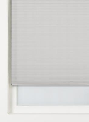 HEMA Plisse Dubbel Lichtdoorlatend Witte Achterzijde Grijs (grijs)