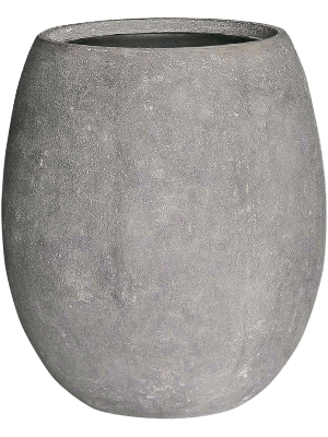 Baq Polystone Coated Plain Balloon Raw Grey (met inzetbak), 48x55cm