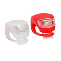 Lifetime Fietsverlichting set - voor- en achterlicht - LED - rood/wit - inclusief batterijen