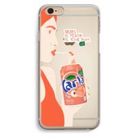 Peach please!: iPhone 6 / 6S Transparant Hoesje