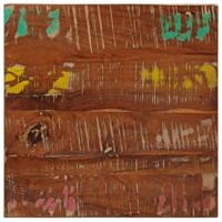 Tafelblad vierkant 60x60x3,8 cm massief gerecycled hout