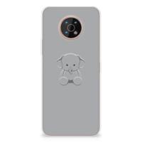 Nokia G50 Telefoonhoesje met Naam Grijs Baby Olifant