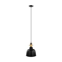 EGLO Vintage Gilwell - Hanglamp - 1 Lichts - Zwart, Brons