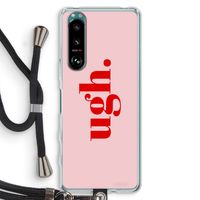 Ugh: Sony Xperia 5 III Transparant Hoesje met koord