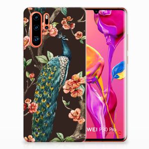 Huawei P30 Pro TPU Hoesje Pauw met Bloemen