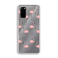 Anything Flamingoes: Samsung Galaxy S20 Transparant Hoesje