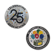 25 Years of Geocaching Geocoin