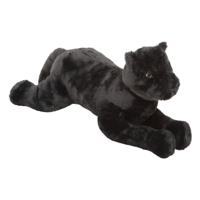 Knuffeldier Zwarte Panter Joey - zachte pluche stof - wilde dieren knuffels - 70 cm - thumbnail