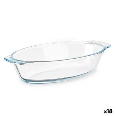 Serveerschaal Vivalto Transparant Borosilicaatglas 700 ml 23,6 x 5,3 x 13 cm Met handvatten (18 Stuks)