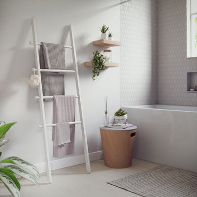 Umbra Wandrek 'Leana' Ladder, kleur Wit