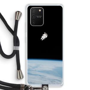 Alone in Space: Samsung Galaxy S10 Lite Transparant Hoesje met koord