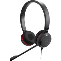 Jabra Evolve 20 On Ear headset Telefoon Kabel Stereo Zwart Noise Cancelling, Ruisonderdrukking (microfoon) Headset, Mono