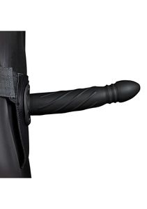 Twisted Hollow Strap-on - 8&apos;&apos; / 20 cm - Black