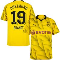 Borussia Dortmund Shirt Thuis 2023-2024 + Brandt 19 - thumbnail
