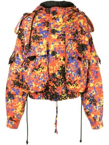 DSQUARED2 veste imprimée à capuche - Orange