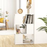 Boekenkast/kamerscherm 60x24x94 cm bewerkt hout wit