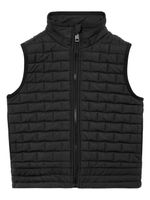 Burberry Kids gilet matelassé College-Graphic - Noir