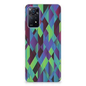 Xiaomi Redmi Note 11 Pro 5G TPU Hoesje Abstract Green Blue