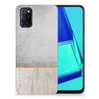 OPPO A52 | A72 | Bumper Hoesje | Wood Concrete